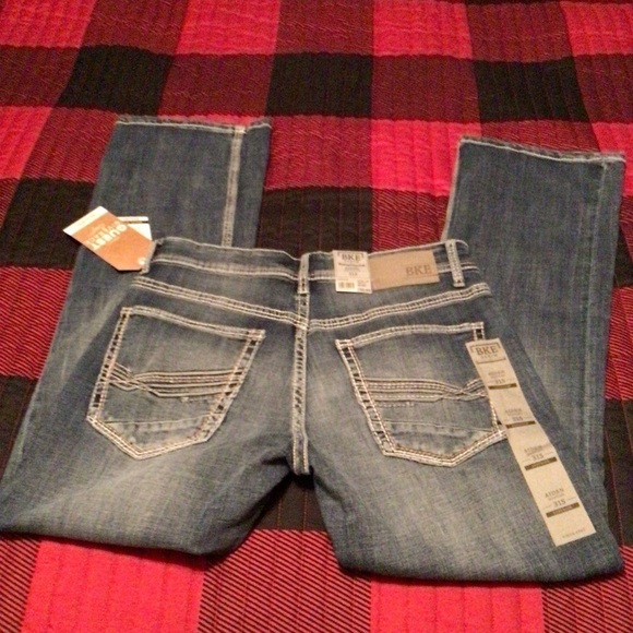 Mens BKE Aiden Bootleg Slim Fit Low Rise - Picture 3 of 7